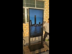 আউটডোর QLED ডিজিটাল সাইনেজ অপটিক্যাল বন্ডেড ওয়াল মাউন্ট টাচ স্ক্রিন বিজ্ঞাপন প্লেয়ার